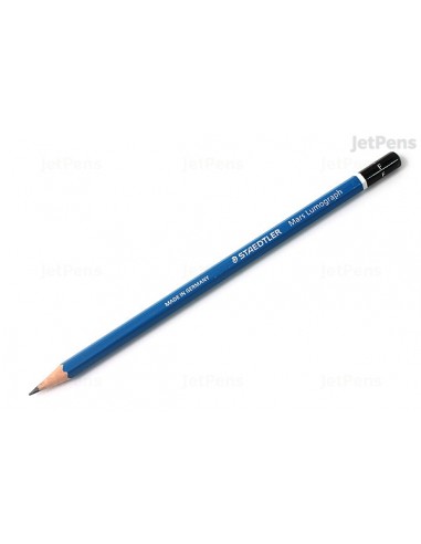 Staedtler Mars Lumograph 100 Lapiz de Grafito Hexagonal - Mina F Ultrarresistente de 2mm - Madera de Bosques Sostenibles -