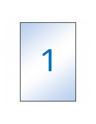 Apli Etiquetas Permanentes Transparentes 210 x 297 mm - 10 Hojas