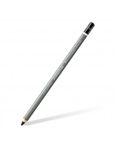 Staedtler Mars Lumograph Charcoal 100C Lapiz de Grafito - Mina H - Alta Proporción de Carbon y Carboncillo - Madera de