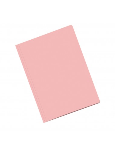 Dohe Pack de 50 Subcarpetas de Cartulina - Tamaño Folio - Ranura para Fastener - Color Rosa Claro