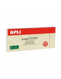 Apli Classic 3 Blocs de 100 Notas Adhesivas 40 x 50 mm - Color Amarillo