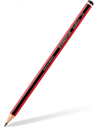Staedtler Tradition 110 Lapiz de Grafito Hexagonal - Mina 2B - Resistencia a la Rotura - Madera Bosques Sostenible