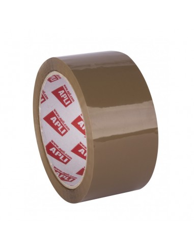 Apli Precinto Solvente Marron - PVC - Extrafuerte - Sin Ruido - 48 mm x 66 m 32-m