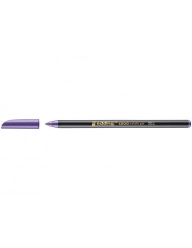 Edding 1200 Rotulador - Punta Redonda - Trazo 1mm - Tinta con Base de Agua - Color Violeta Metalizado