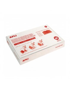 Apli Pack de 100 Forros de Libros con Solapa Ajustable 300 mm - PVC - Forra en 3 Pasos
