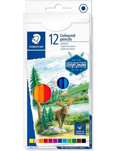 Staedtler 146C Pack de 12 Lapices de Colores - Mina Suave - Colores Surtidos