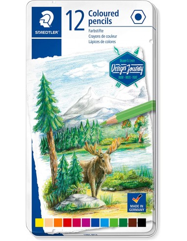 Staedtler 146C Pack de 12 Lapices de Colores - Mina Suave - Colores Surtidos