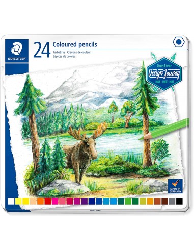 Staedtler 146C Pack de 24 Lapices de Colores - Mina Suave - Colores Surtidos