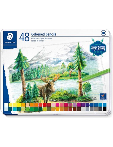 Staedtler 146C Pack de 48 Lapices de Colores - Mina Suave - Colores Surtidos