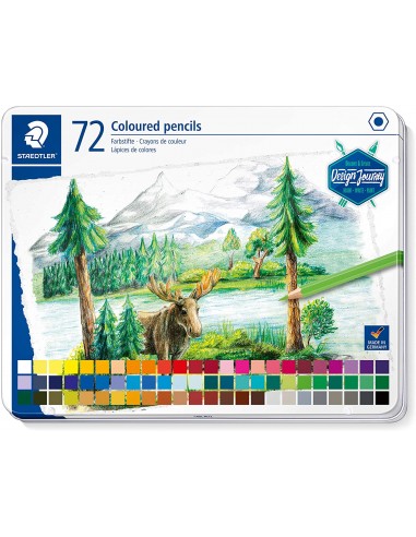 Staedtler 146C Pack de 72 Lapices de Colores - Mina Suave - Colores Surtidos