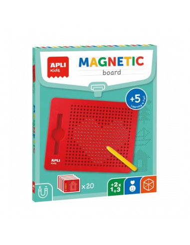 Apli Pizarra Magnetica Fomenta la Concentracion y Promueve el Trabajo Logico-matematico - Tamaño 215 x 12 x 170 mm - Color