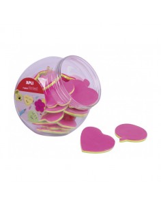 Apli Expositor de 45 Blocs de Notas Adhesivas - 4 Formas Distintas - Colores Surtidos