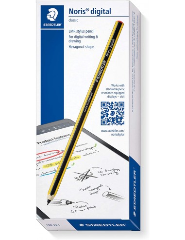Staedtler Noris Digital Pack de Lapiz Digital-5 Puntas de Recambio - Superficie Antideslizante - No Necesita Carga