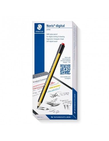 Staedtler Noris Digital Jumbo Pack de Lapiz Digital-5 Puntas de Recambio - Superficie Antideslizante - No Necesita Carga