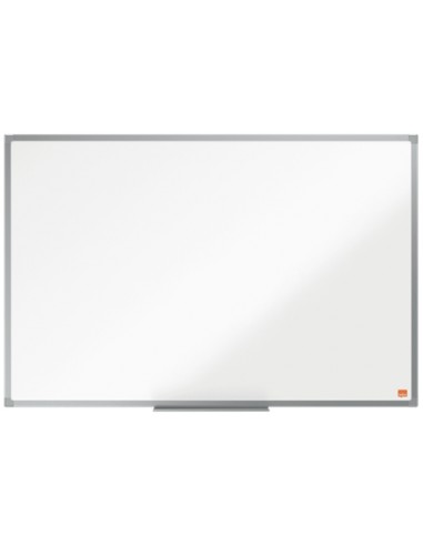 Nobo Essence Pizarra Magnetica de Acero 900x600mm - Marco de Aluminio Anodizado - Bandeja para Rotuladores - Color Blanco