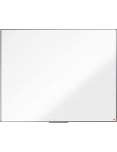 Nobo Essence Pizarra de Melamina 1500x1200mm - Marco de Aluminio Anodizado - Bandeja para Rotuladores - Color Blanco