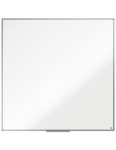 Nobo Essence Pizarra Magnetica de Acero 1200x1200mm - Marco de Aluminio Anodizado - Bandeja para Rotuladores - Color Blanco