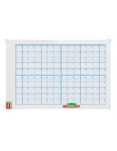 Nobo Performance Planificador Mensual de Pizarra Magnetica 725x53x1045mm - Incluye Kit de Planificacion de Imanes