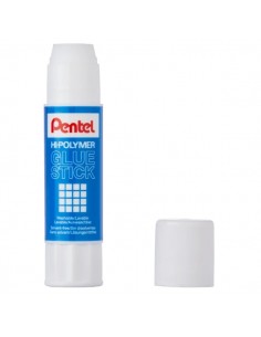 Pentel Hi-Polymer Pegamento en Barra 25gr - Facil Aplicacion - Ideal para Oficina-Hogar y Colegio - Transparente