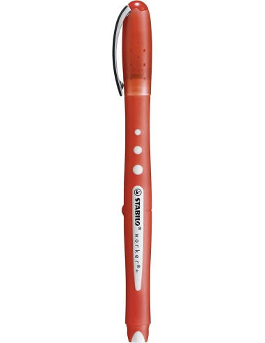 Stabilo Worker-Colorful Boligrafo de Tinta Liquida - Trazo 0.5mm - Escritura Suave y Precisa - Cuerpo Entero de Caucho -