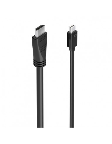Aisens Cable Conversor MINI DP a HDMI 4K@60HZ - MINI DP M-HDMI M - 5.0m - Color Negro