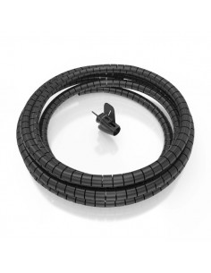 Aisens Organizador de Cable en Espiral 25mm - 6.0m - Color Negro