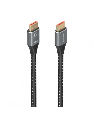 Aisens Cable DISPLAYPORT V2.1 16K@60HZ 80GBPS - DP M-DP M - 2.0m - Color Negro