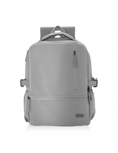 Aisens Mochila Deportiva Repelente al Agua para Portatil 15 6 - Color Gris