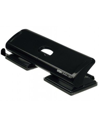 Rapid FC20 4 Taladro Perforador - Hasta 20 Hojas - 4 Orificios - Punzones 5.5mm - Color Negro