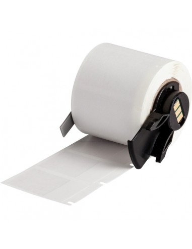 Brady M6-31-427 Cinta de 250 Etiquetas Originales de Vinilo Envolventes y Autolaminables - Texto Negro sobre Fondo Blanco -