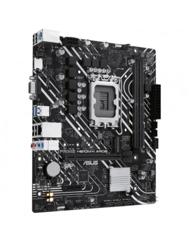 Asus Prime H610M-K ARGB Placa Base Intel1700 2x DDR5 - HDMI-VGA-M.2-PCIe4.0-4x Sata III-RJ-45-USB 3.2-MicroATX