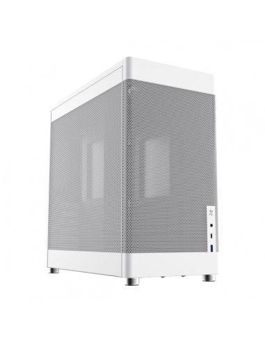 Coolbox MESH MP1 Caja Torre ATX-Micro ATX-Mini-ITX - Tamaño HDD 2.5"-3.5" - USB-A 3.2-USB-C y Audio - Soporta