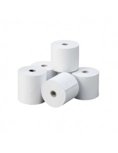 Oqonos Rollo de Papel Termico 80x80x12mm-Libre de BPA-FSC