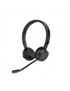 Jabra Evolve 65 TE UC Stereo Auriculares con Microfono Bluetooth - Cancelacion de Ruido - Autonomia hasta 12h - Diadema