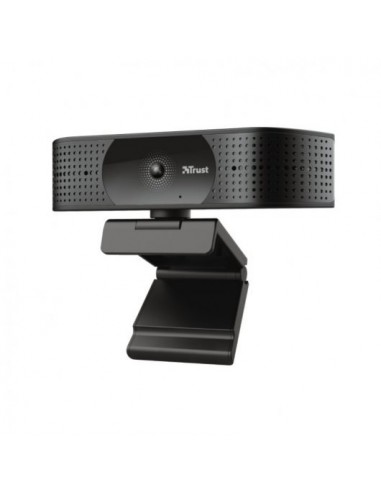 Trust TW350 Webcam UltraHD 4K USB 2.0 - 2 Microfonos Incorporados - Enfoque Automatico - Campo de Vision 74-- Tapa de