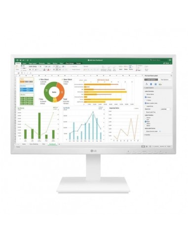 LG Monitor 27" LED IPS FullHD 1080p 60Hz - Respuesta 5ms - Altavoces - Angulo de Vision 178-- 16 9 - USB-VGA-DVI-HDMI
