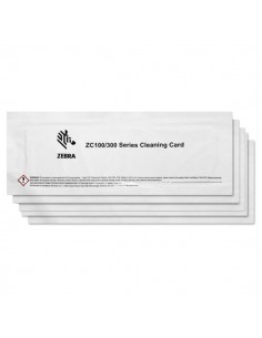 Zebra Pack de 5 Tarjetas de Limpieza para ZC100 ZC300