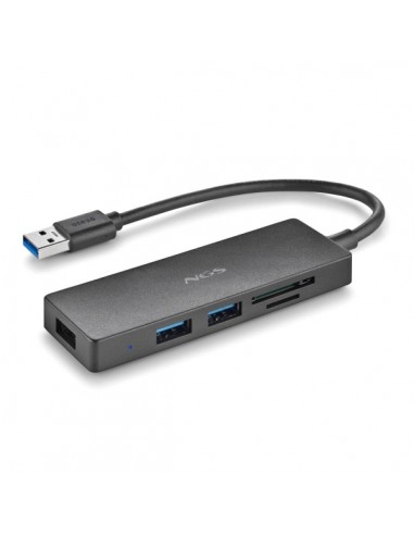 NGS IHUB Reader Hub USB 3.0 - 3 Puertos USB 3.0 - 1 Ranura SD - 1 Ranura MicroSD