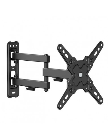 Cromad Soporte de Pared con Brazo Articulado para TV de 13"-43" - Giratorio-Inclinable y Doble Extension - Peso Max 20Kg -