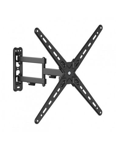 Cromad Soporte de Pared con Brazo Articulado para TV de 13"-55" - Giratorio-Inclinable y Doble Extension - Peso Max 25Kg -