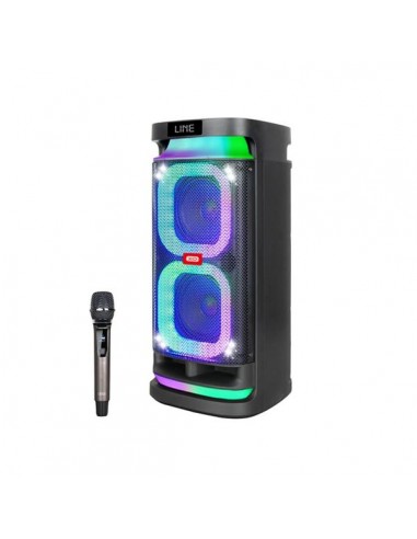 XO F58 Altavoz Karaoke - Bluetooth - 40W - Iluminacion RGB - Microfono Inalambrico Incluido - Entrada para Instrumentos y