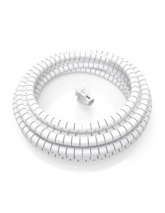 Aisens Organizador de Cable en Espiral 25mm - 2.0m - Color Blanco
