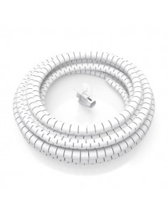 Aisens Organizador de Cable en Espiral 25mm - 3.0m - Color Blanco