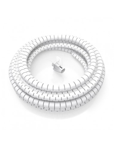 Aisens Organizador de Cable en Espiral 25mm - 3.0m - Color Blanco