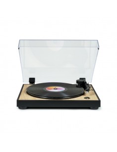 Thomson TT300 Giradiscos Preamplificado - Funcion Parada Automatica - Color Madera Negro
