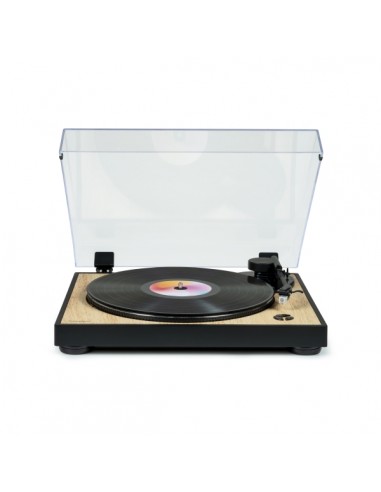 Thomson TT300 Giradiscos Preamplificado - Funcion Parada Automatica - Color Madera Negro