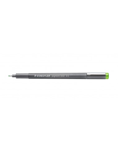 Staedtler Pigment Liner 308 Rotulador Calibrado - Trazo 0.5mm - Secado Rapido - Color Verde Claro