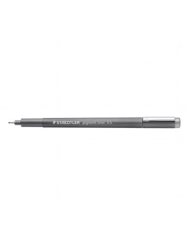 Staedtler Pigment Liner 308 Rotulador Calibrado - Trazo 0.5mm - Secado Rapido - Color Gris