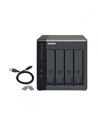 QNAP TR-004 Caja de Expansion RAID USB 3.0 - 4 Bahias 2.5"-3.5" - Ventilador 120mm