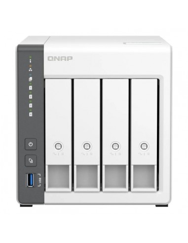 QNAP TS-433 NAS Torre Procesador ARM Cortex-A55 - Memoria 4GB - 4 Bahias 2.5"-3.5" - USB-RJ-45 2.5GB - Ventilador 120mm